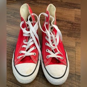 Red converse all stars w8 m6